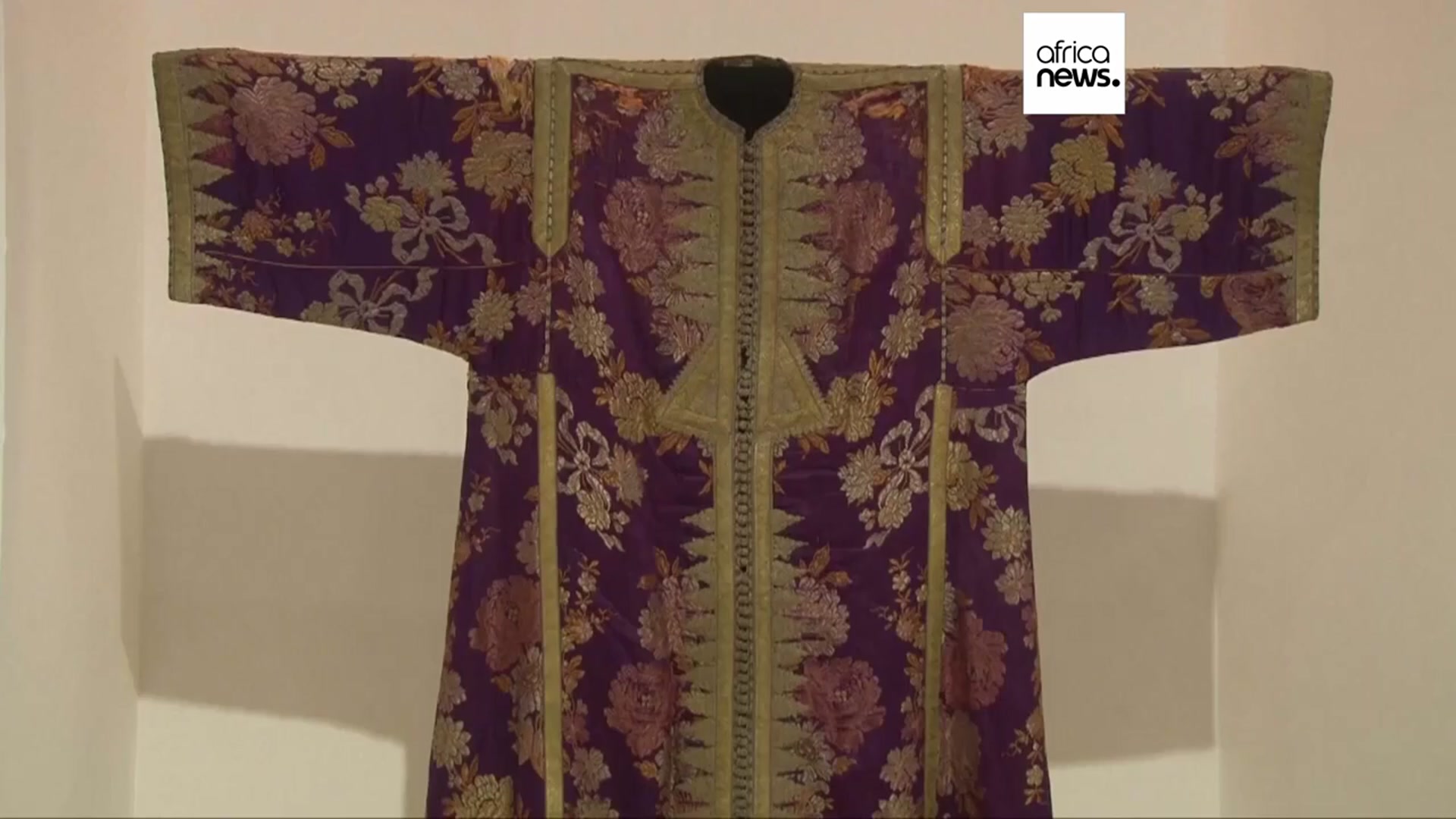 'Video thumbnail for Moroccan caftan collection showcases the tunic's long history'