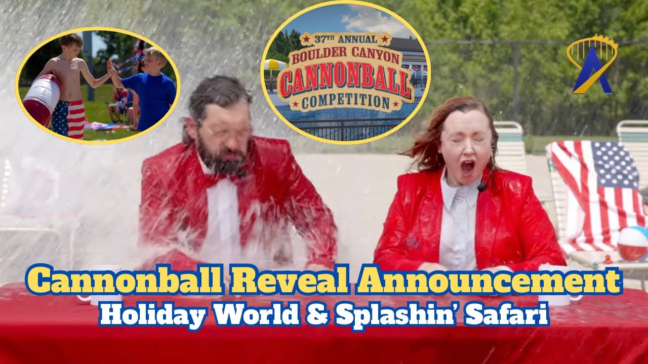 Video thumbnail for Full Cannonball Announcement Reveal From Holiday World & Splashin' Safari