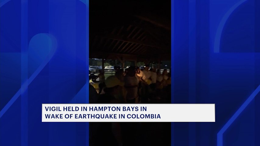 Video thumbnail for Colombian community holds prayer vigil in Hampton Bays following 7.4 magnitude quake