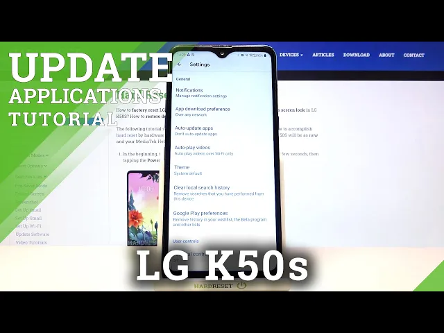 Video thumbnail for How to Stop Apps Auto-Update – Apps Settings on LG K50S