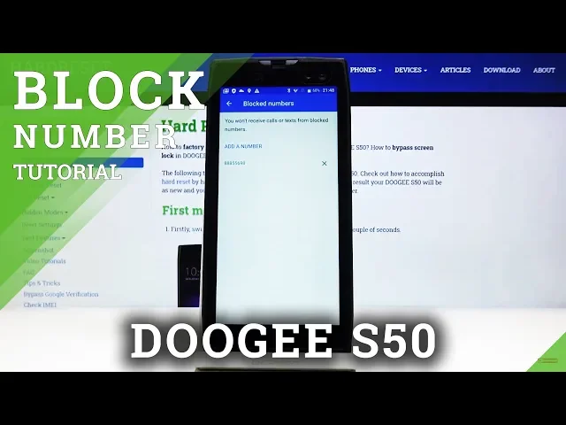 Video thumbnail for How to Block Number in DOOGEE S50 – Block Incoming Calls