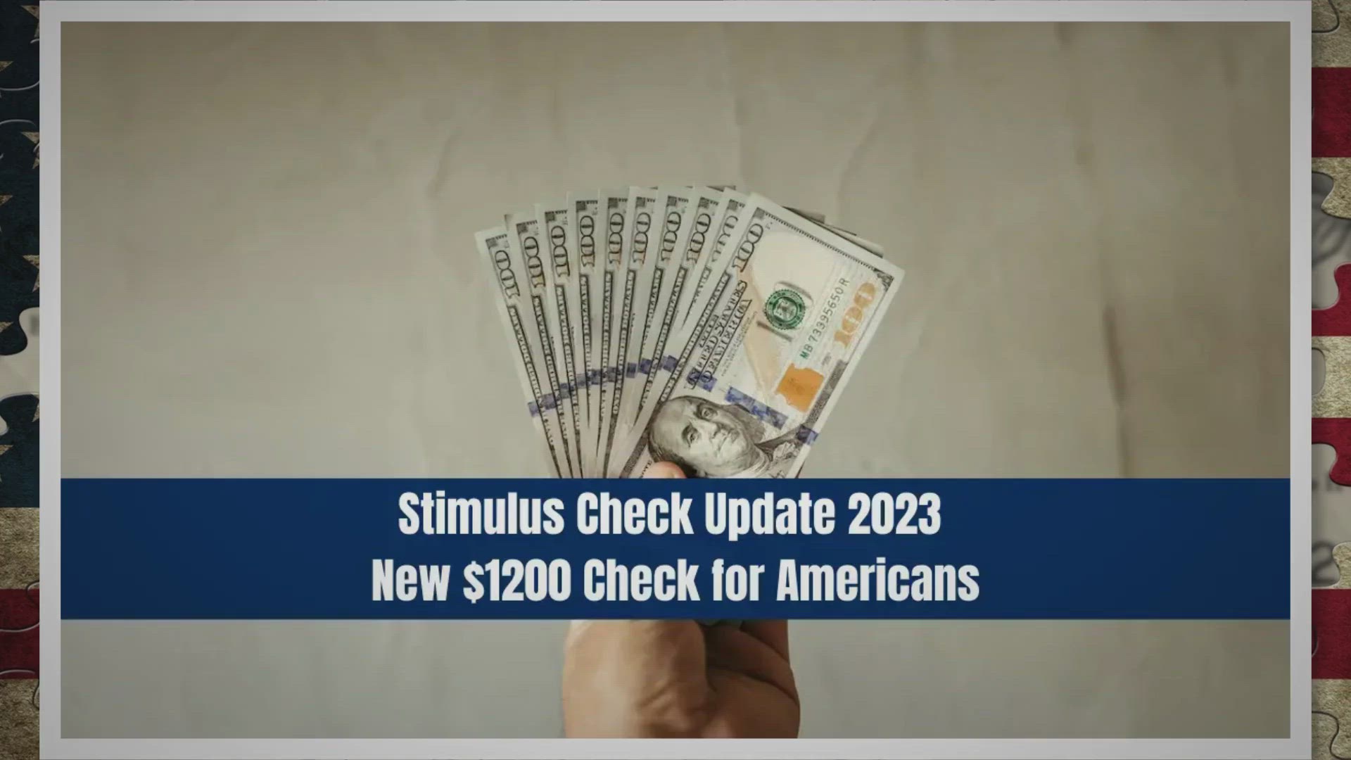 Video thumbnail for Stimulus Check Update 2023 New $1200 Check for Americans