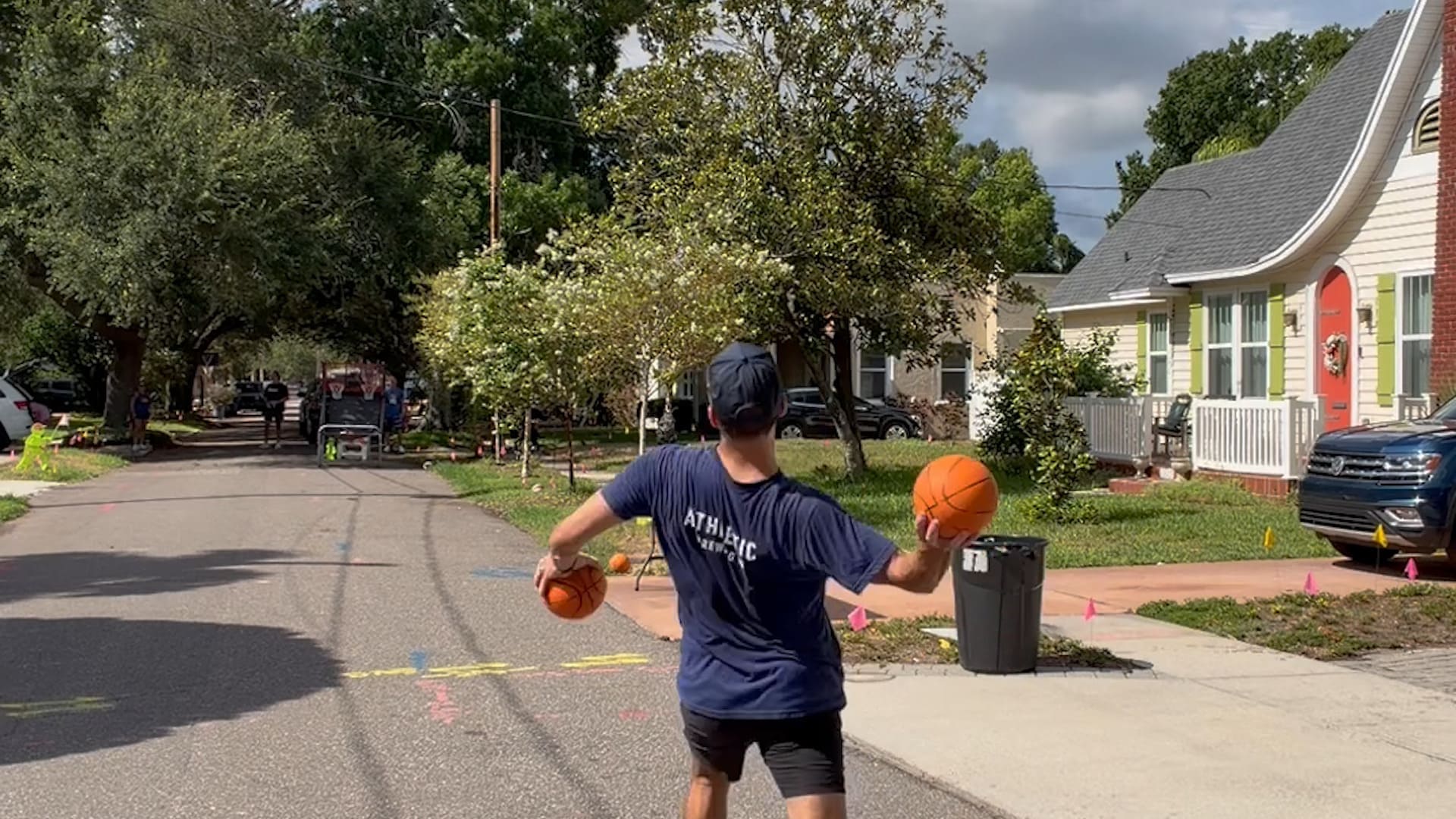 Video thumbnail for Longest miniature basketball shot - 31.39 metres (102.98 ft) achieved by Nicholas DeMarinis