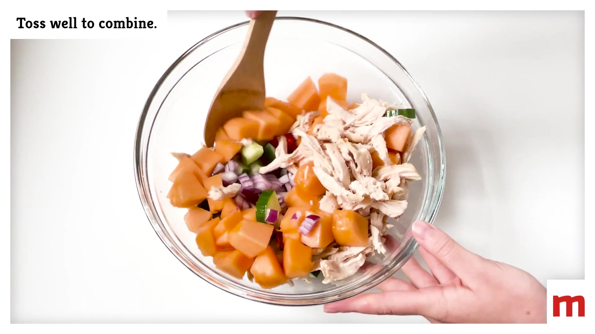 Video thumbnail for Chicken And Melon Salad With Creamy Feta Dressing Recipe