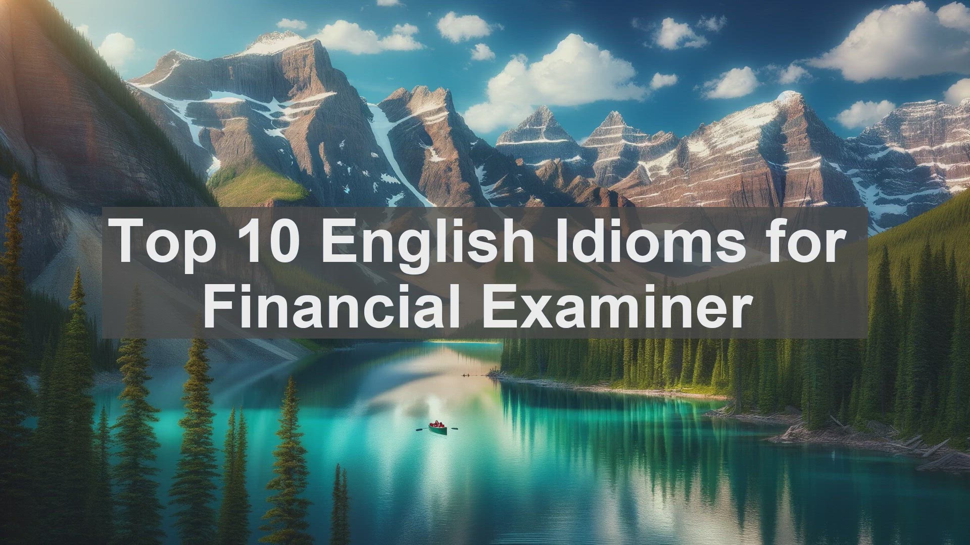 'Video thumbnail for Top 10 English Idioms for Financial Examiner'