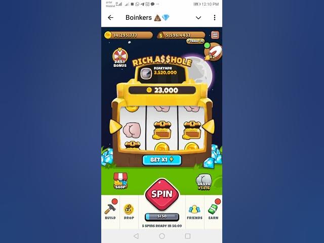 Video thumbnail for Boinkers airdrop spin