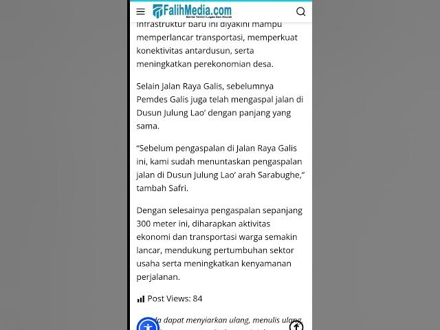 Video thumbnail for Pemdes Galis Giligenting Aspal Buton Jalan Raya Galis Sepanjang 300 Meter #beritaterkini