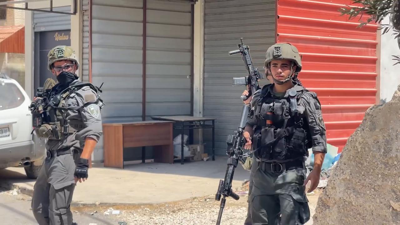 Video thumbnail for Israeli forces raid town near Nablus in occupied West Bank.