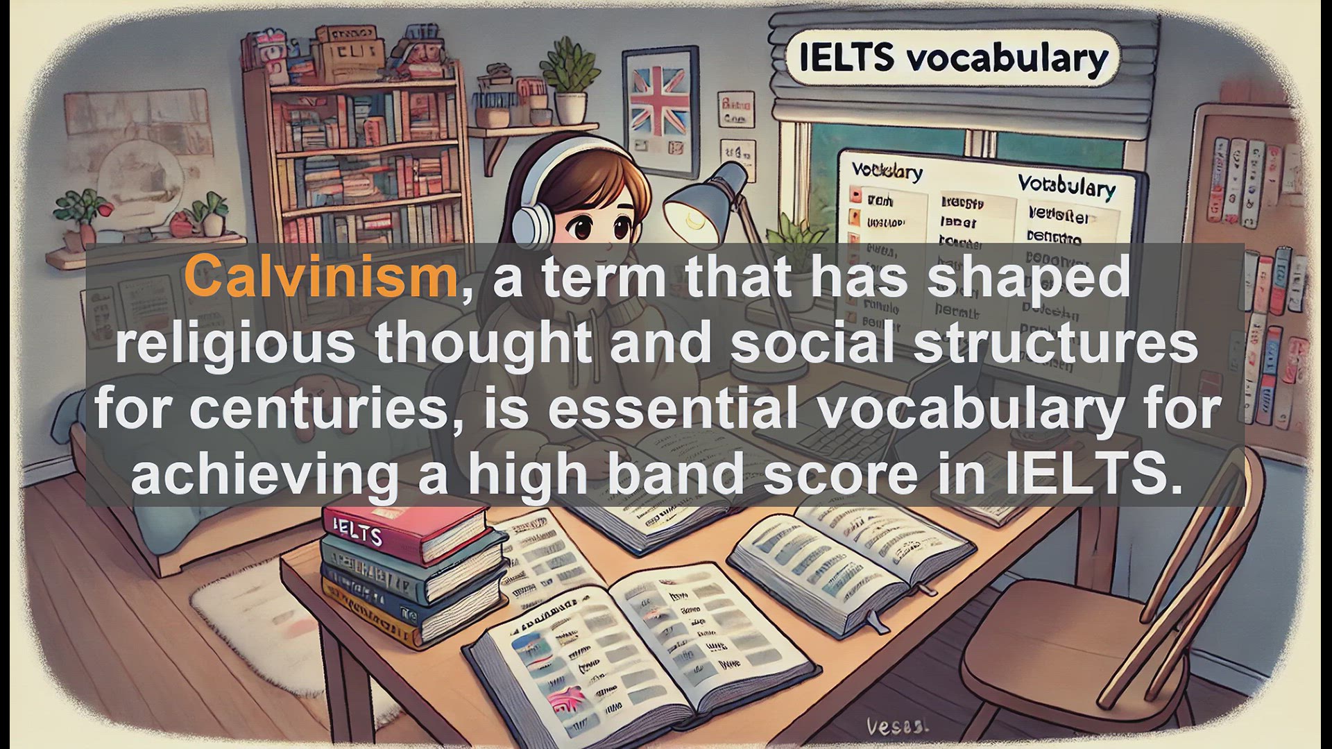 'Video thumbnail for 2000 Must Know IELTS 9.0 Vocabulary - Calvinism: Key Concept for IELTS Success'