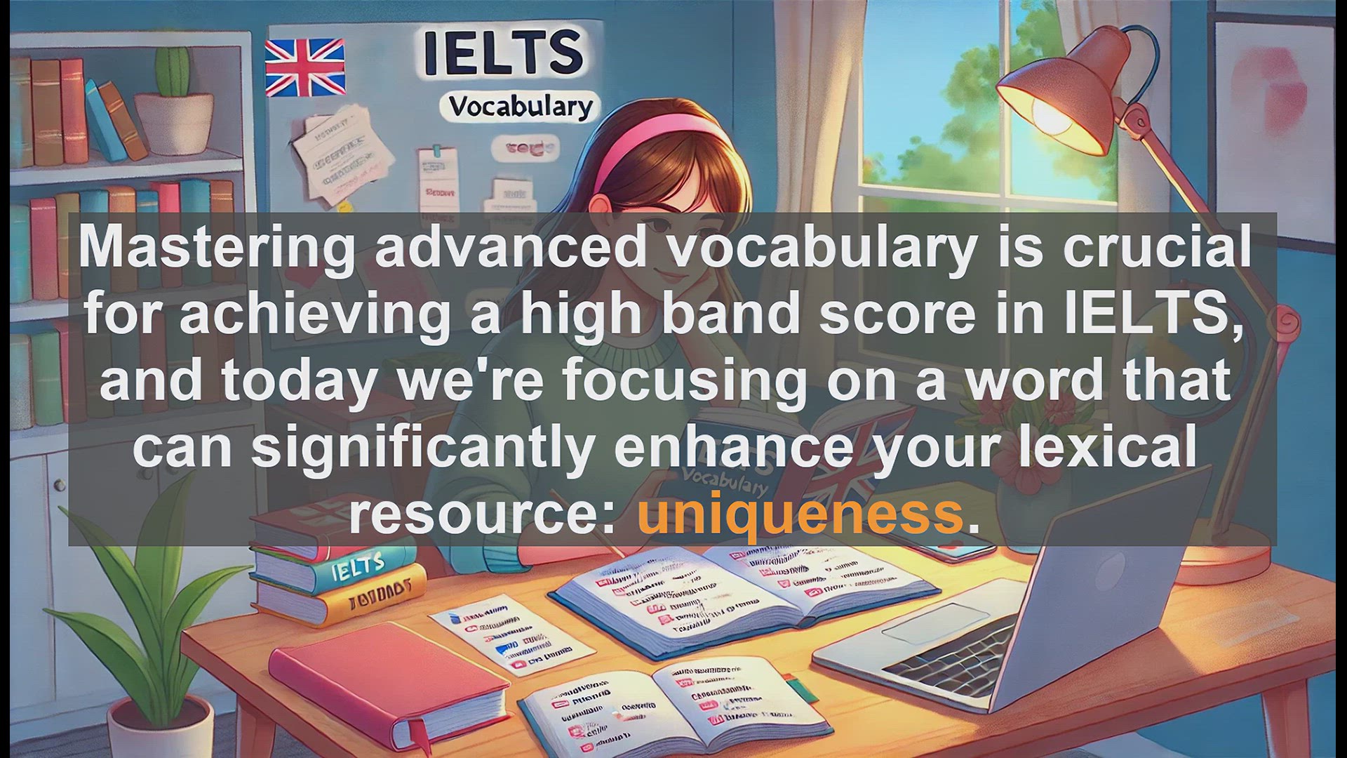 'Video thumbnail for 2500 Must Know IELTS 6.5 Vocabulary - IELTS Vocabulary: How to Use 'Uniqueness' Effectively'