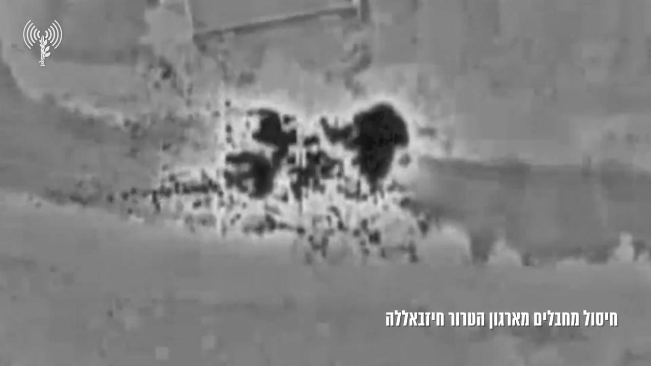 Video thumbnail for Lebanon: IDF Says It Hit Hezbollah Weapons Depots and Command Sites in Southern Lebanon.