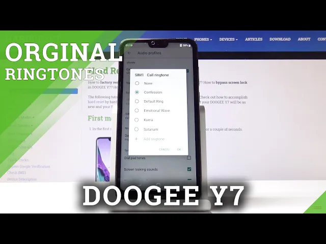 Video thumbnail for Ringtone List on DOOGEE Y7 –  Choose Ringtone
