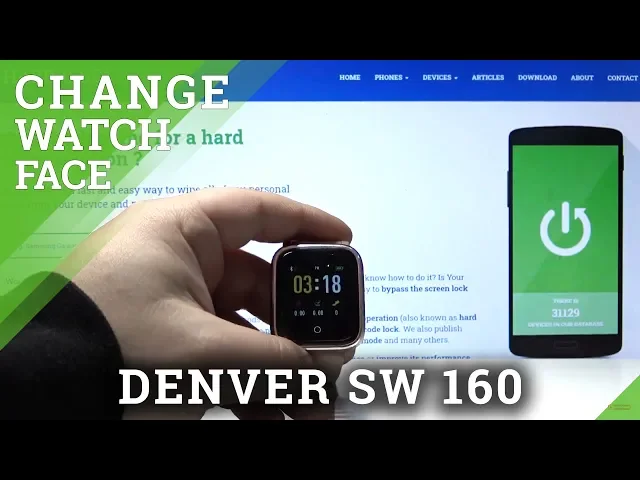 Video thumbnail for How to Change Watch Face in Denver SW 160 – Personalize Smartwatch