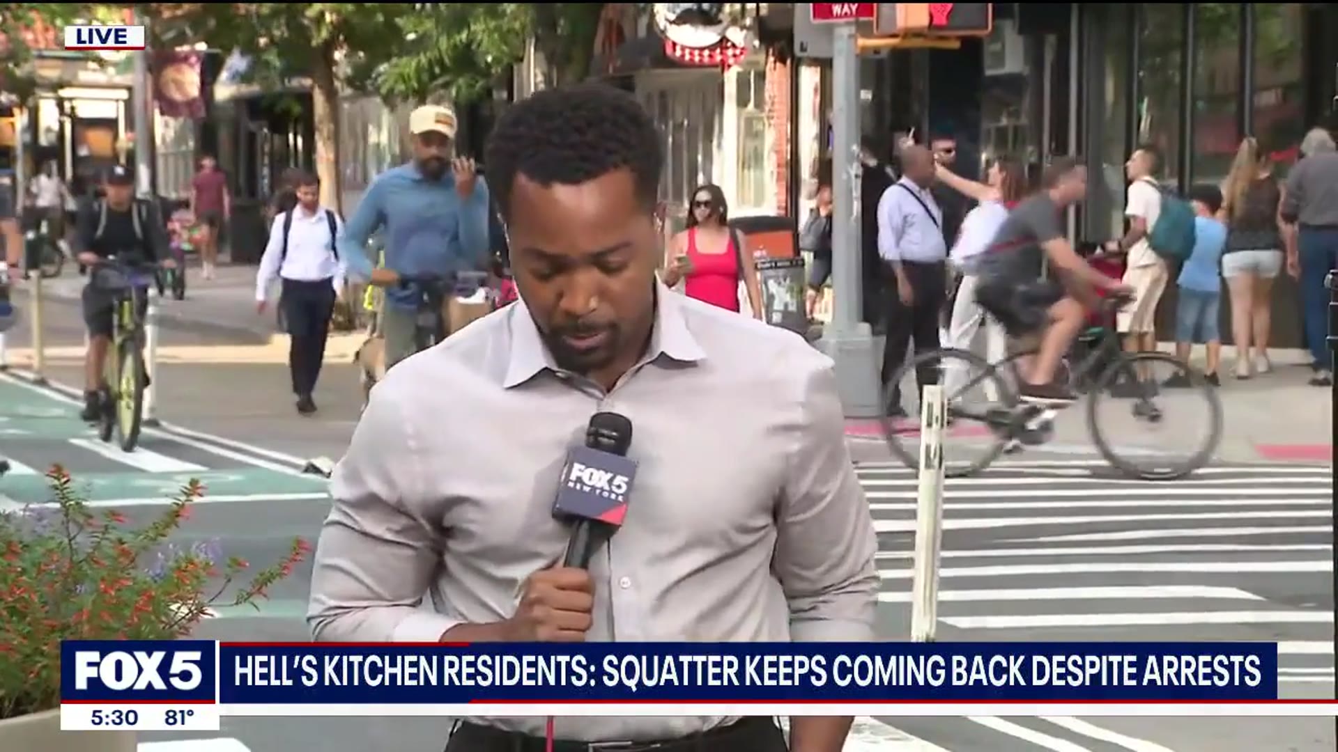 'Video thumbnail for Squatter with criminal record terrorizing NYC building, residents say'