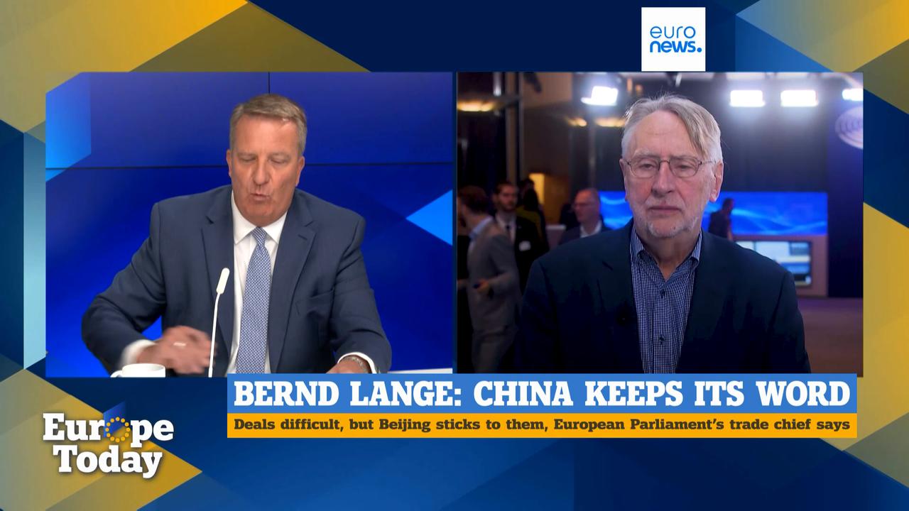 Video thumbnail for Recent EU-China talks were a 'good starting point', MEP Lange says