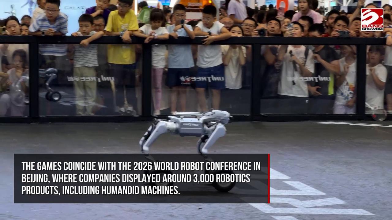 Video thumbnail for Robots break human records at World Humanoid Robot Games