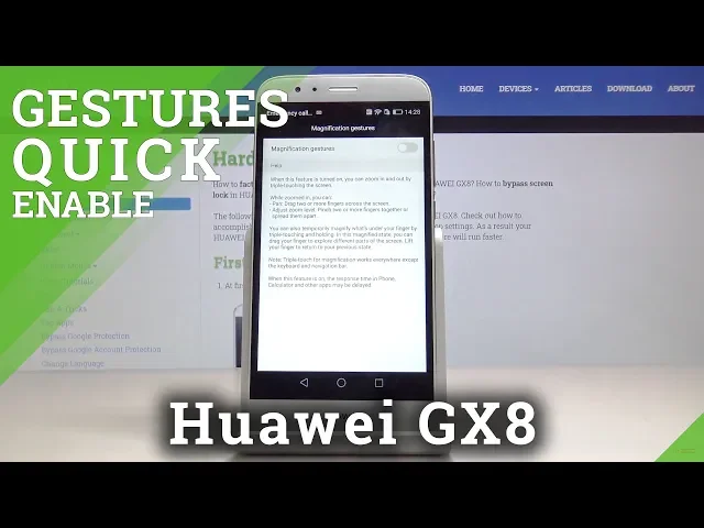 Video thumbnail for How to use Magnification Gestures in Huawei GX8 – Zoom the Display