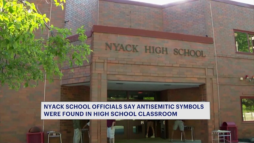Video thumbnail for Antisemitic symbols found at Nyack High School