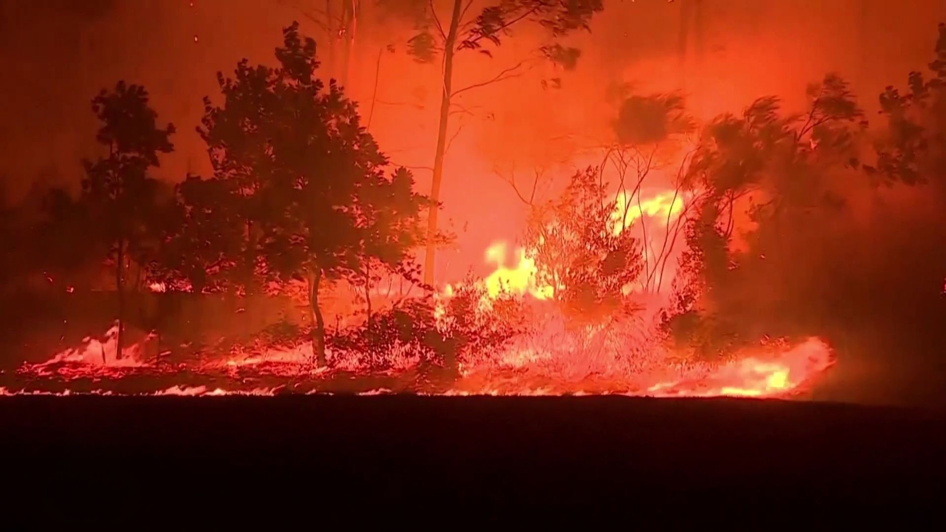Video thumbnail for Wildfires spread across Spain, France and Portugal after extreme heat