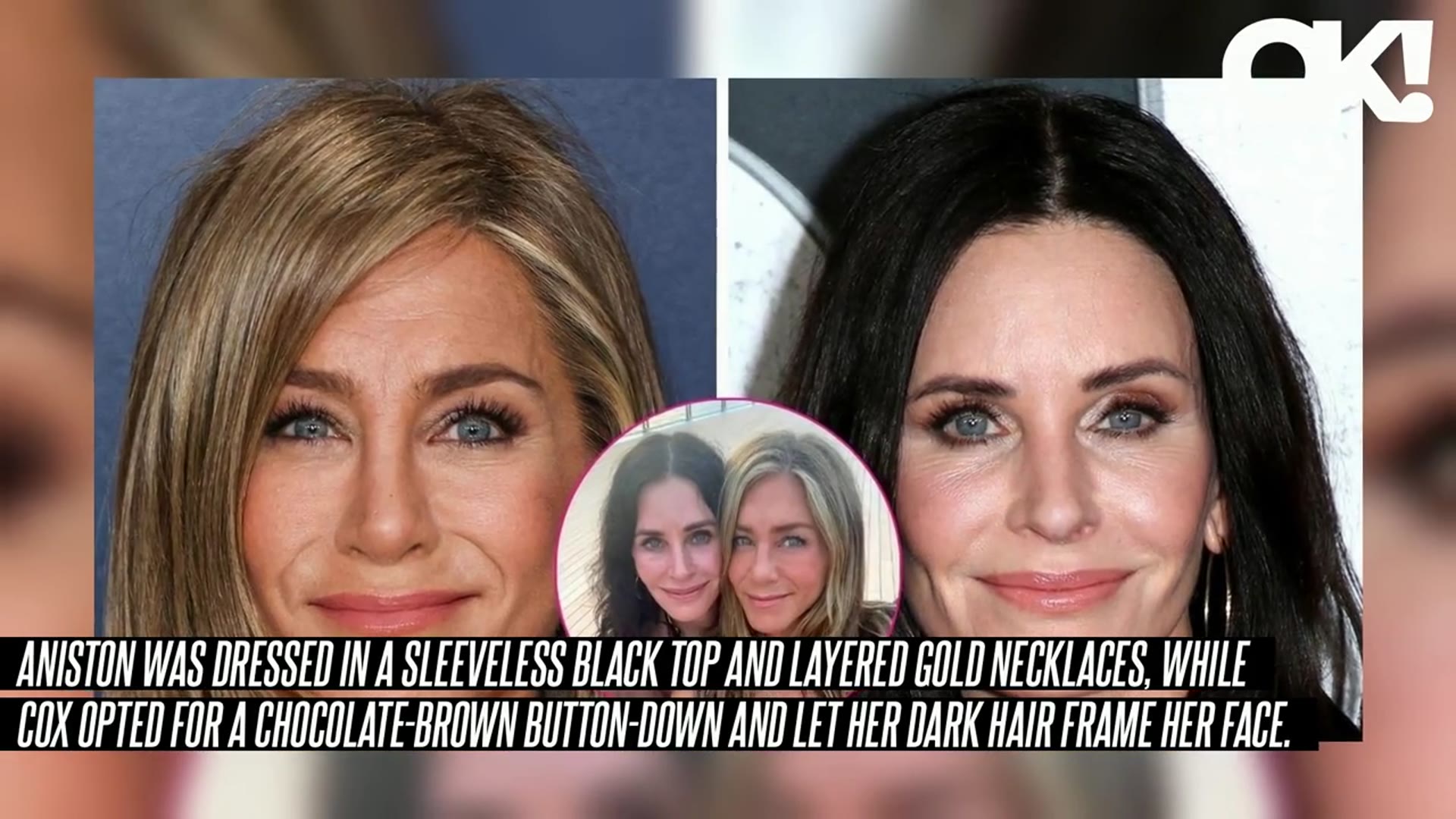 'Video thumbnail for Jennifer Aniston and Courteney Cox Fans Gush Over Their 'Cute' Selfie: 'Dynamic Duo''