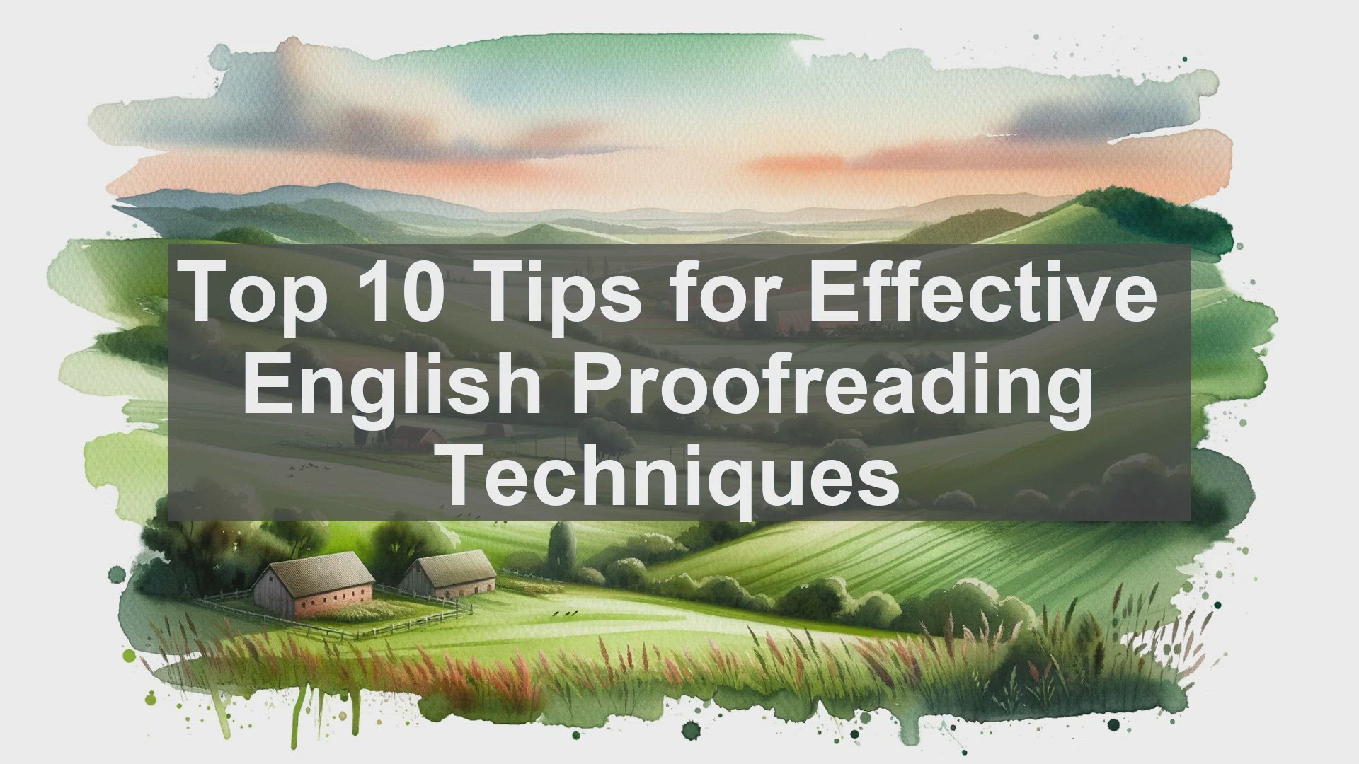 'Video thumbnail for Top 10 Tips for Effective English Proofreading Techniques'