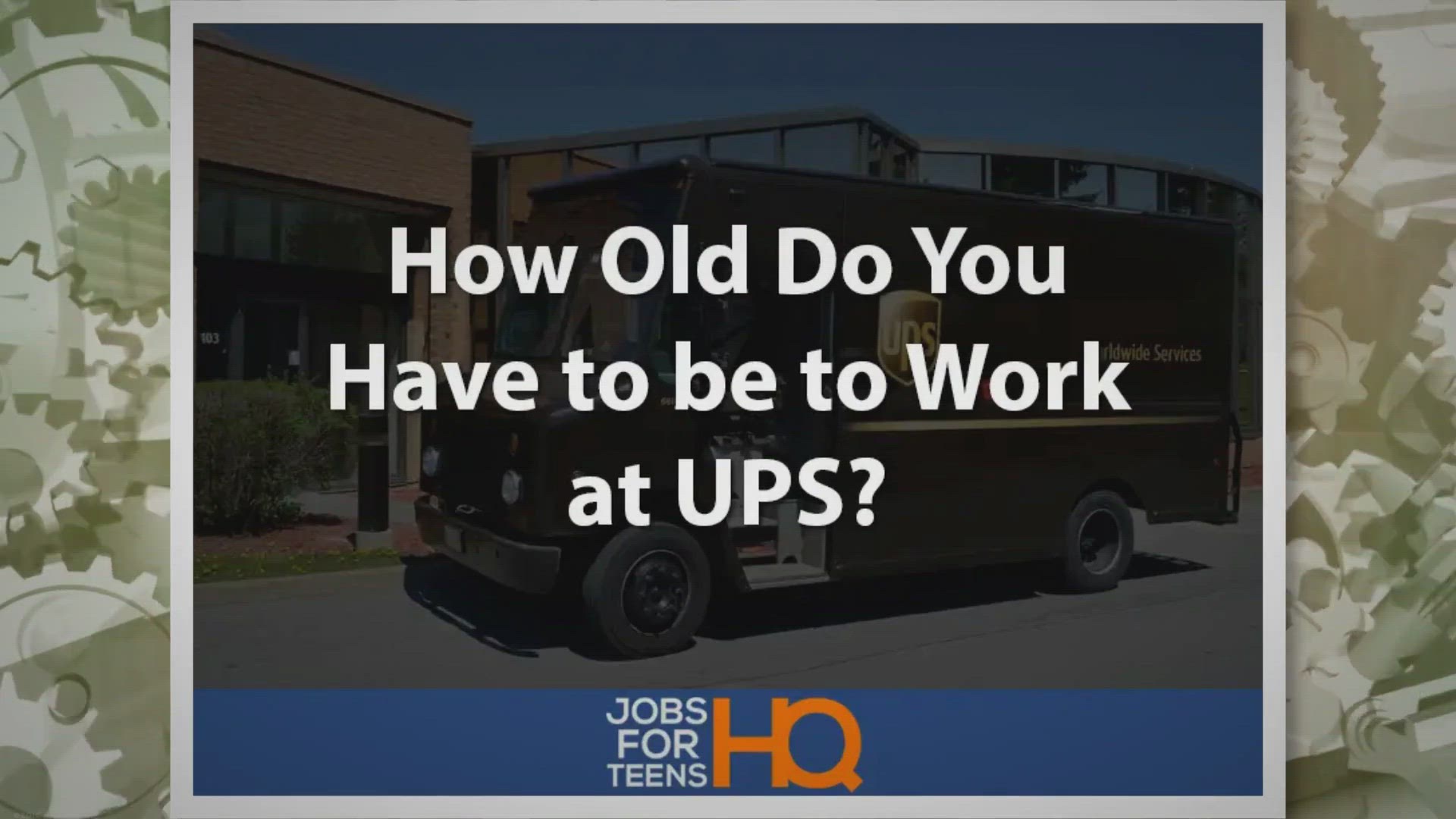 Video thumbnail for How Old Do You Have to be to Work at UPS?
