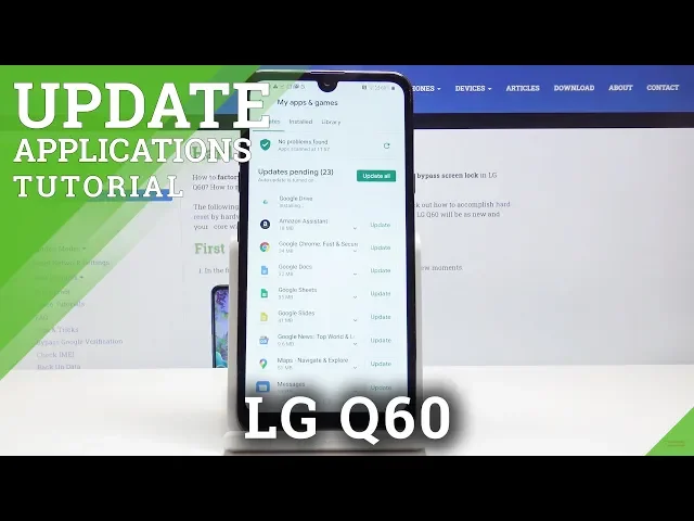 Video thumbnail for How to Update Apps in LG Q60 – Latest App Version