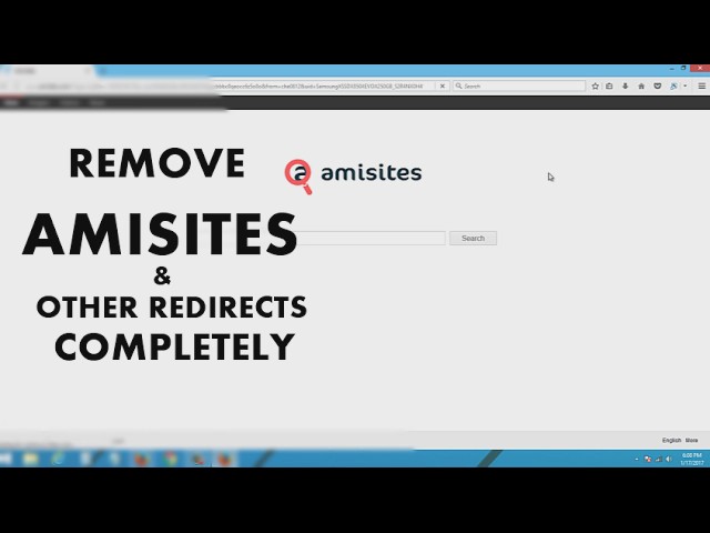 Video thumbnail for How to Remove Amisites.com Search Engine and Related Virus
