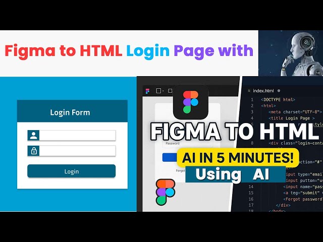 Video thumbnail for Figma to HTML Login Page with AI in 5 Minutes