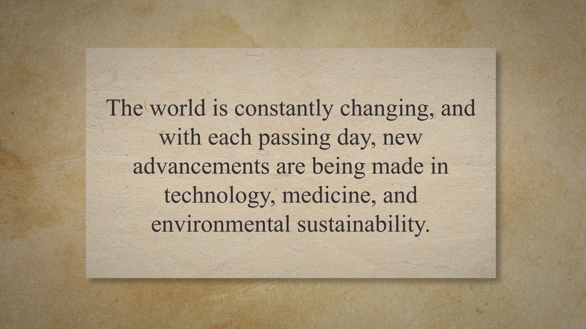 Video thumbnail for Tomorrow's World: A Preview of Technological, Medical, and Environmental Advancements to Come