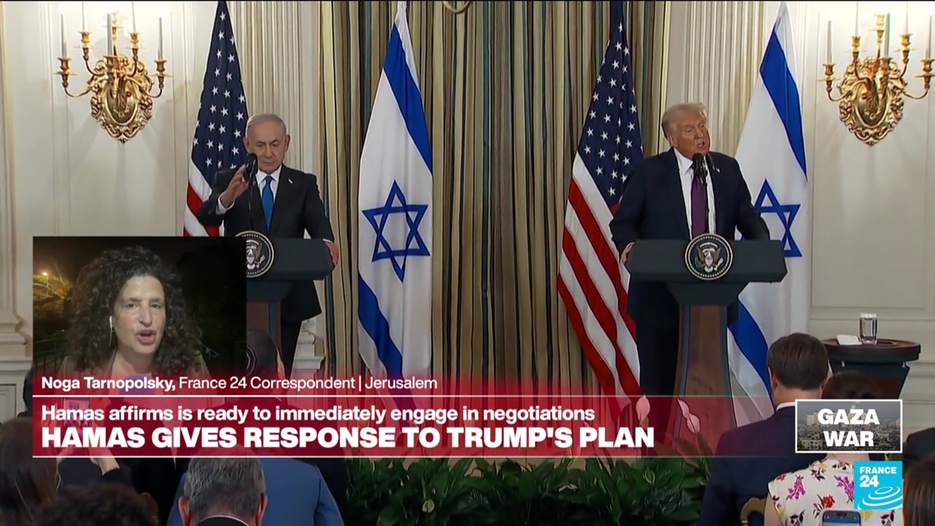 'Video thumbnail for Hamas agrees to release hostages under Trump's Gaza plan, other points need negotiating'