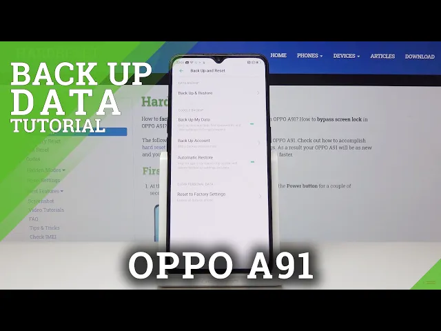 Video thumbnail for How to Create Google Backup in OPPO A91 – Add Google Backup
