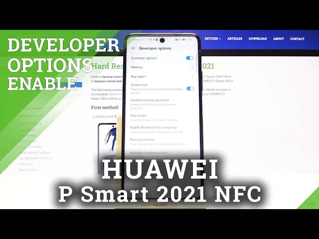 Video thumbnail for Developer Options in HUAWEI P Smart 2021 NFC – How to Enable Developer Features