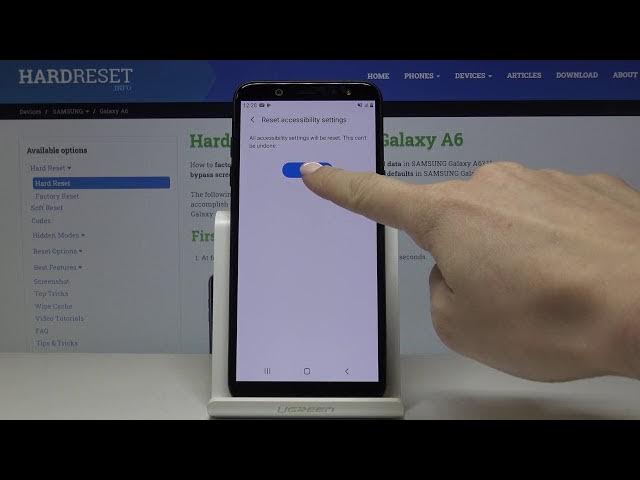 Video thumbnail for How to Reset Accessibility Settings on Samsung Galaxy A6 – Restore Defaults