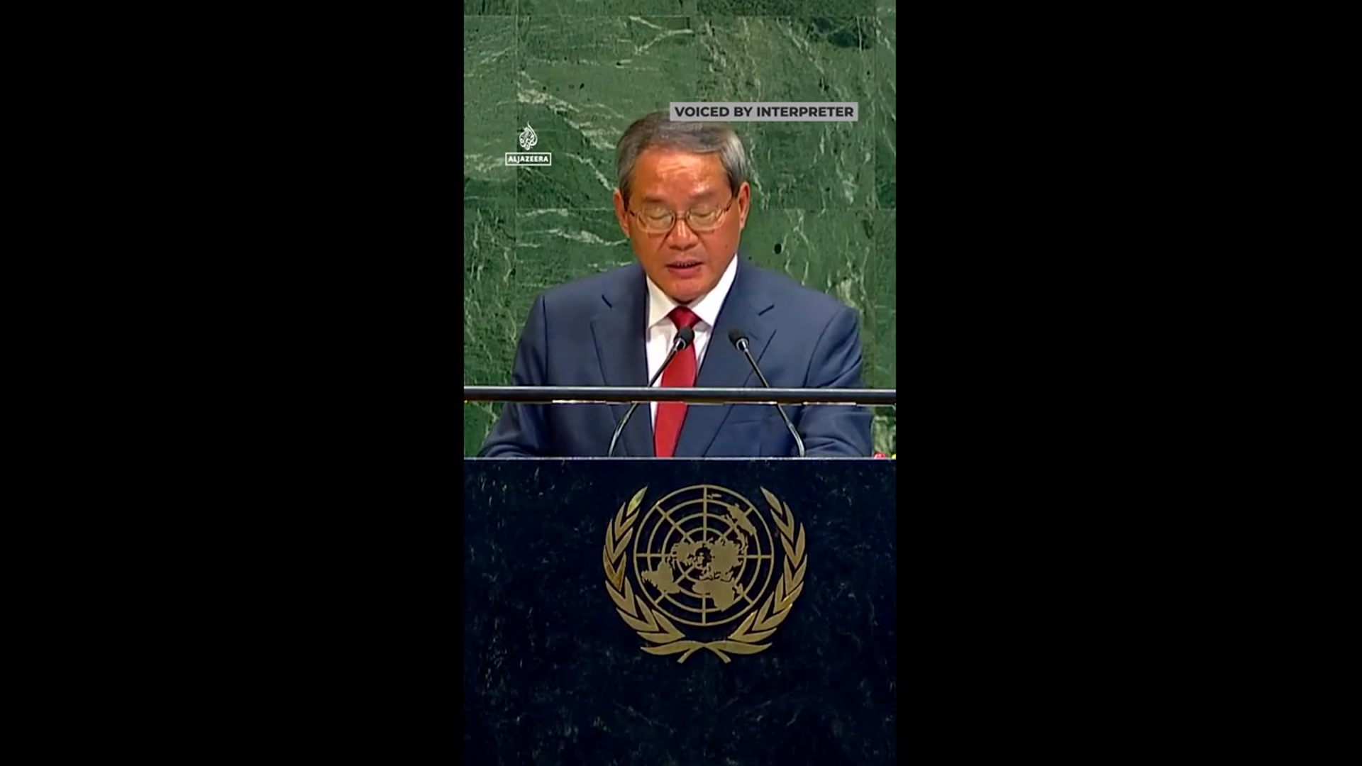 'Video thumbnail for China hails multilateralism, takes digs at US tariffs'