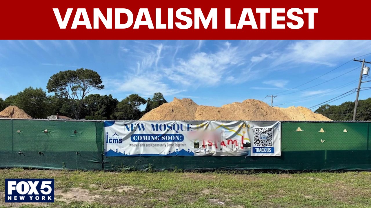 Video thumbnail for Islamic Center under construction vandalized on Long Island