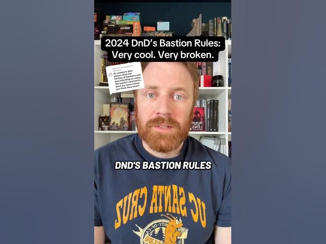 Video thumbnail for 2024 DnD’s bastion rules are fun, but extremely abusable