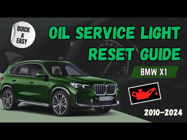 Video thumbnail for BMW X1 (E84 F48 U11) Maintenance Hack: Reset Your Engine Oil Service Light (2010-2024) 🛠