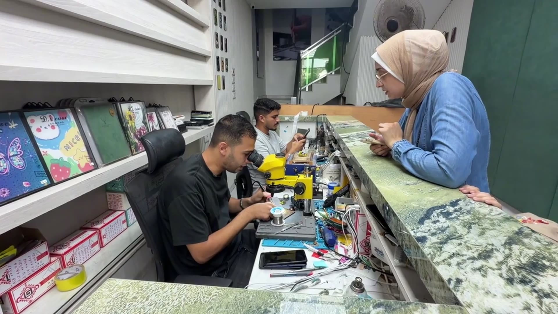 Video thumbnail for Israeli restrictions fuel mobile phone and spare parts crisis in Gaza.
