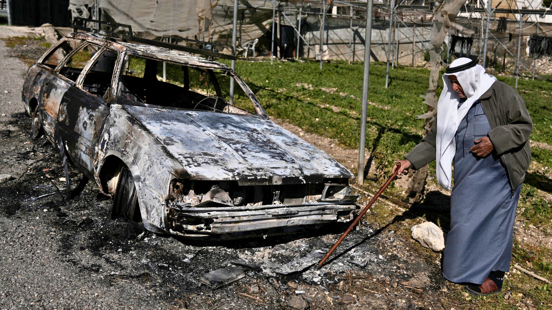 Video thumbnail for Israeli settlers torch homes and vehicles in Palestinian West Bank villages