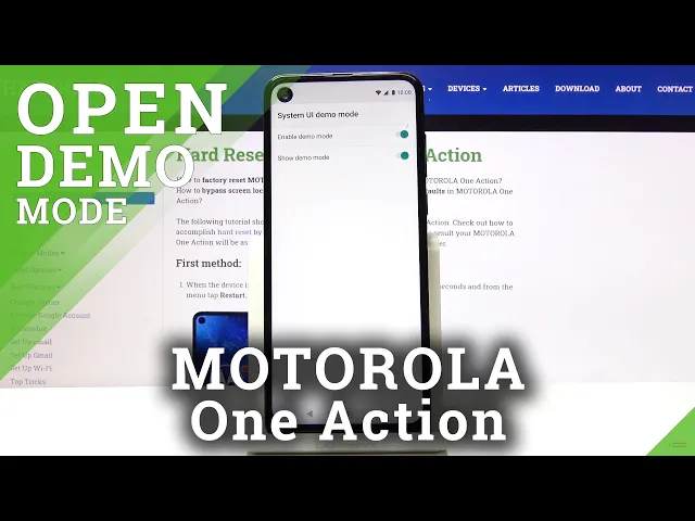 Video thumbnail for How to Enable Demo Mode in Motorola One Action – Special Floor Mode