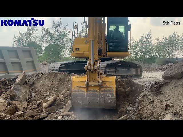 Video thumbnail for Komatsu PC225LC-10M0 in OB removing in  Limestone Quarry