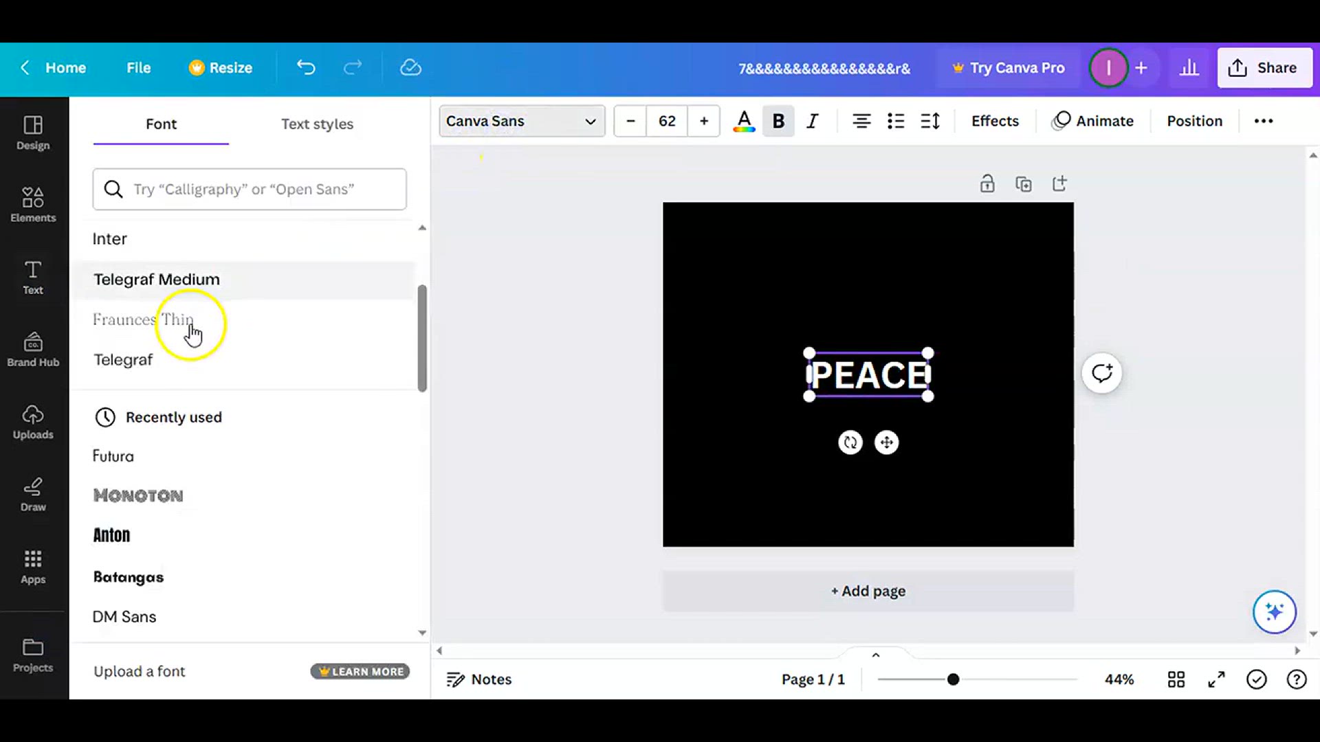 'Video thumbnail for Create Typography Text Effect in Canva l easy canva l canva tutorial'