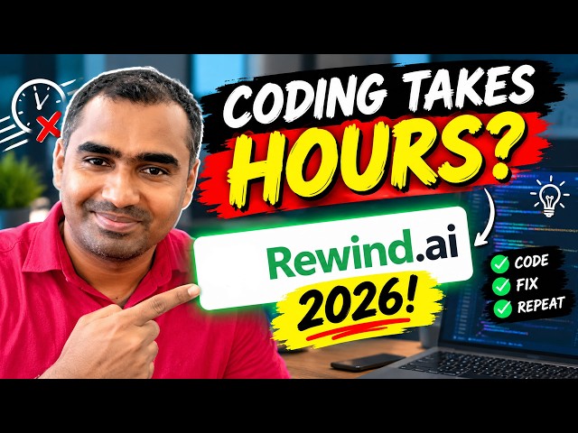 Video thumbnail for Rewind AI: Is This the Best AI for Coding in 2026?