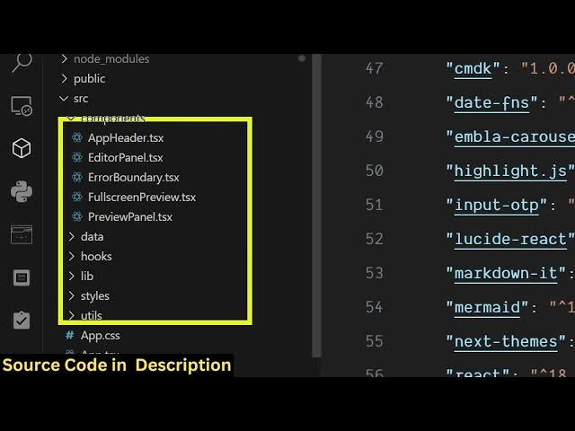 Video thumbnail for Build a React.js Markdown Editor in Browser Using markdown-it & html2pdf.js Library in TypeScript