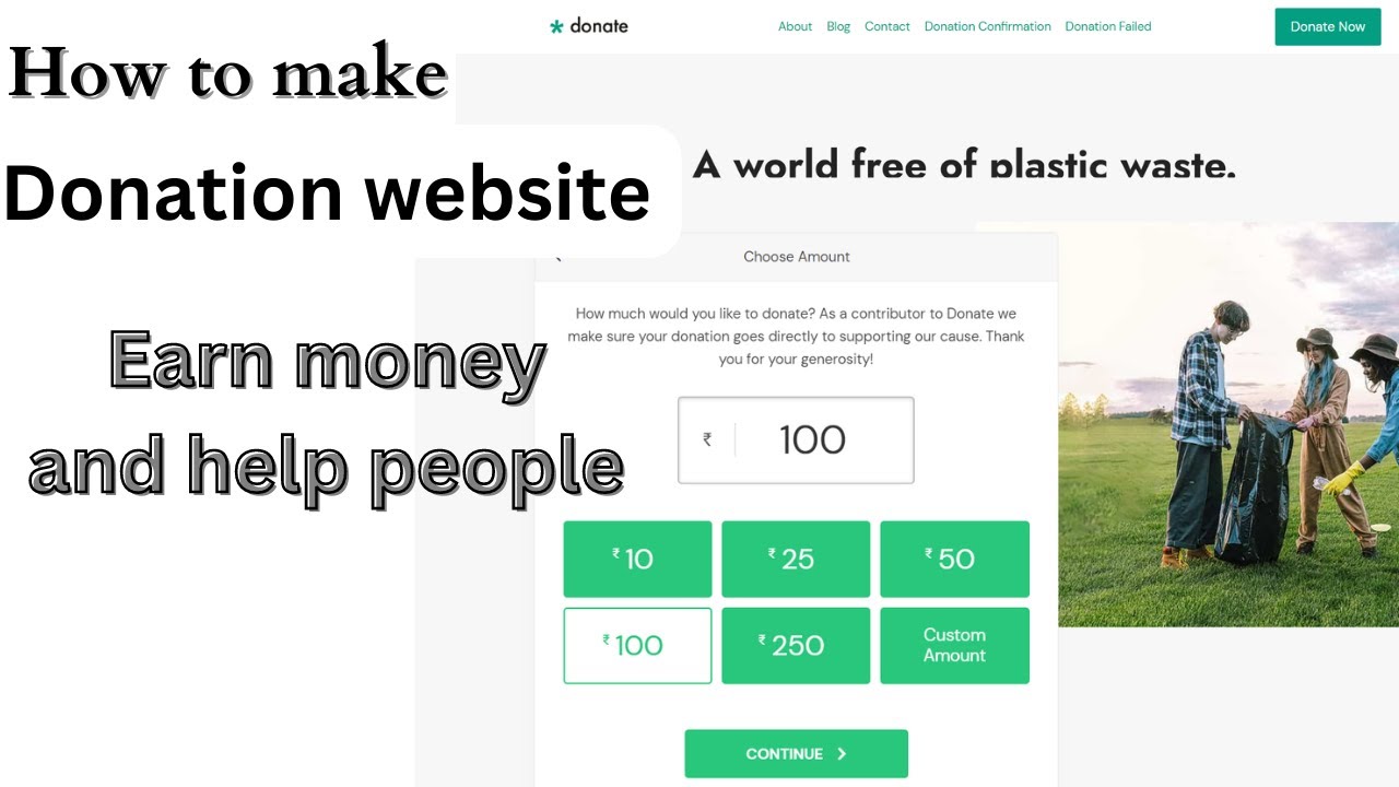Video thumbnail for How to Make Donation Website Free on WordPress, Free Plugin and Free Theme