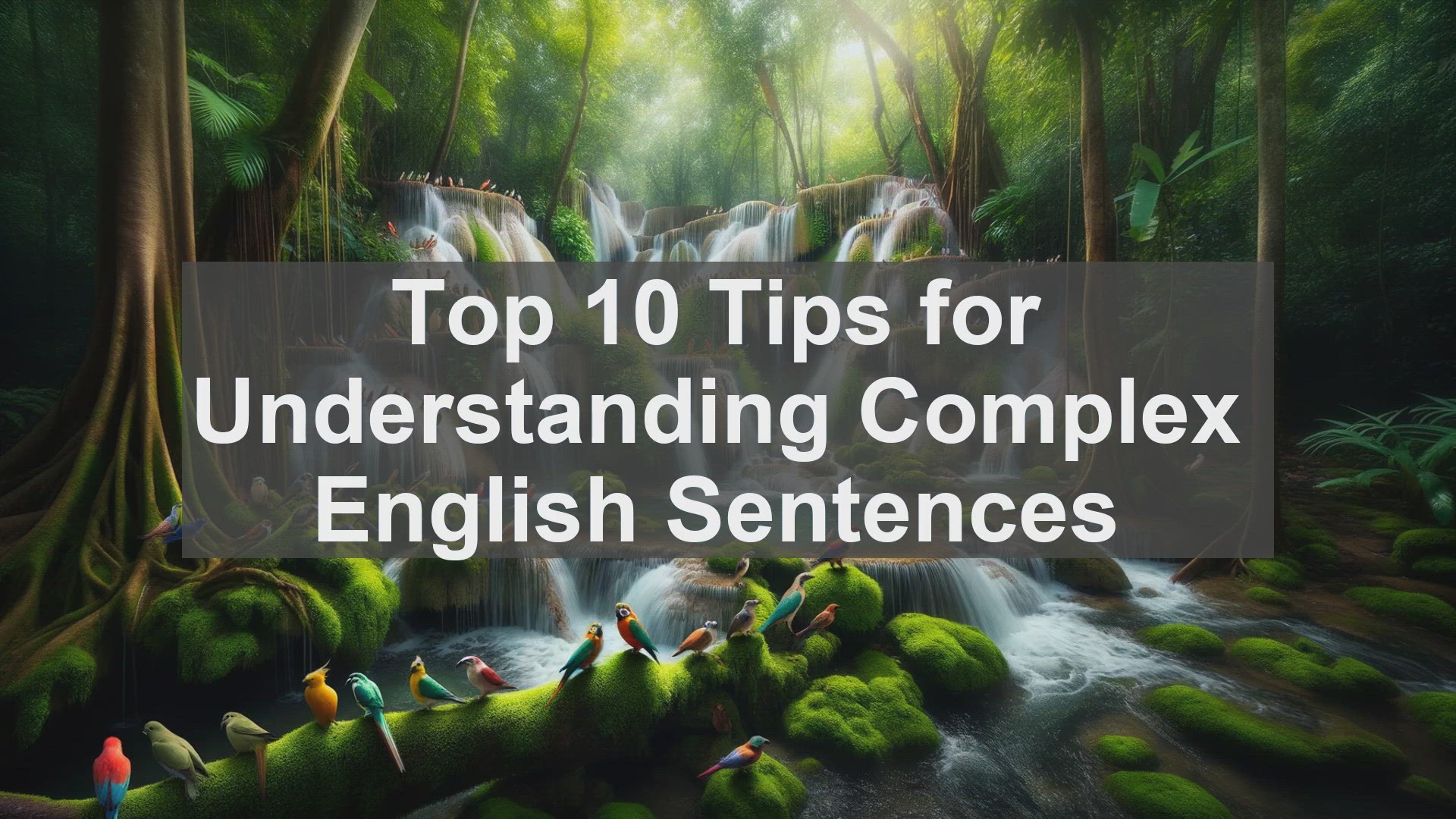 'Video thumbnail for Top 10 Tips for Understanding Complex English Sentences'