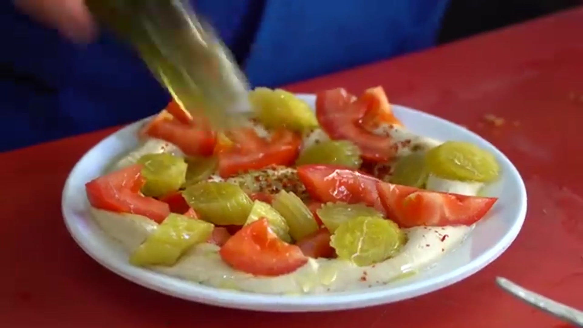 'Video thumbnail for TURKISH STREET FOOD - Kebab Ninja of Turkey!! HUMMUS + AMAZING Street Food in Antakya, Hatay!'