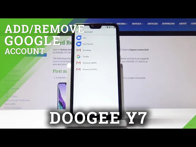 Video thumbnail for How to Sign In Google Account on DOOGEE Y7 –  Add / Delete Accounts