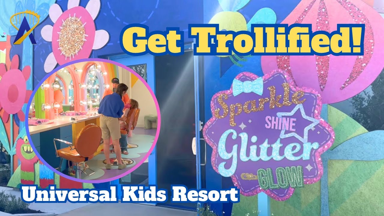 Video thumbnail for Universal Kids Resort Trolls Makeover Overview Tour: Trollify Me!
